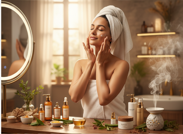 Luxury skincare products