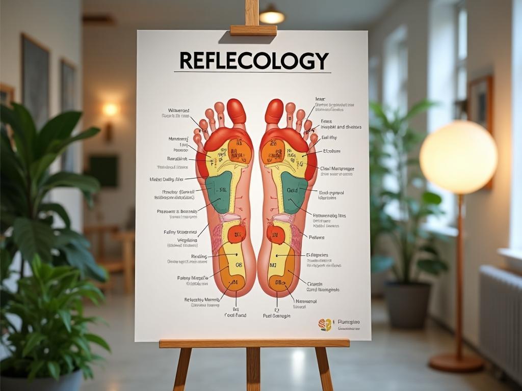 Foot reflexology pressure points