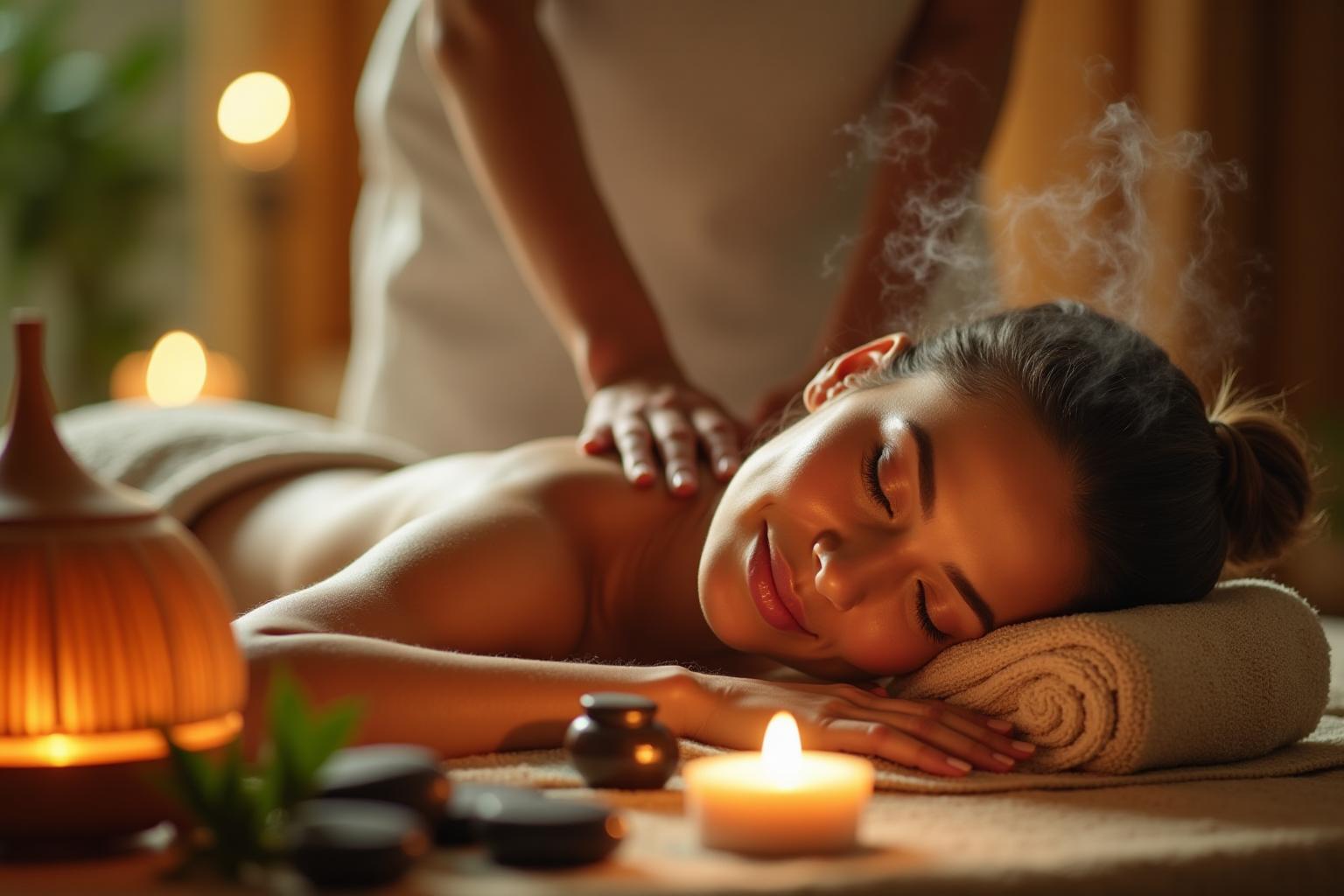 Holistic massage and aromatherapy session at Nura23